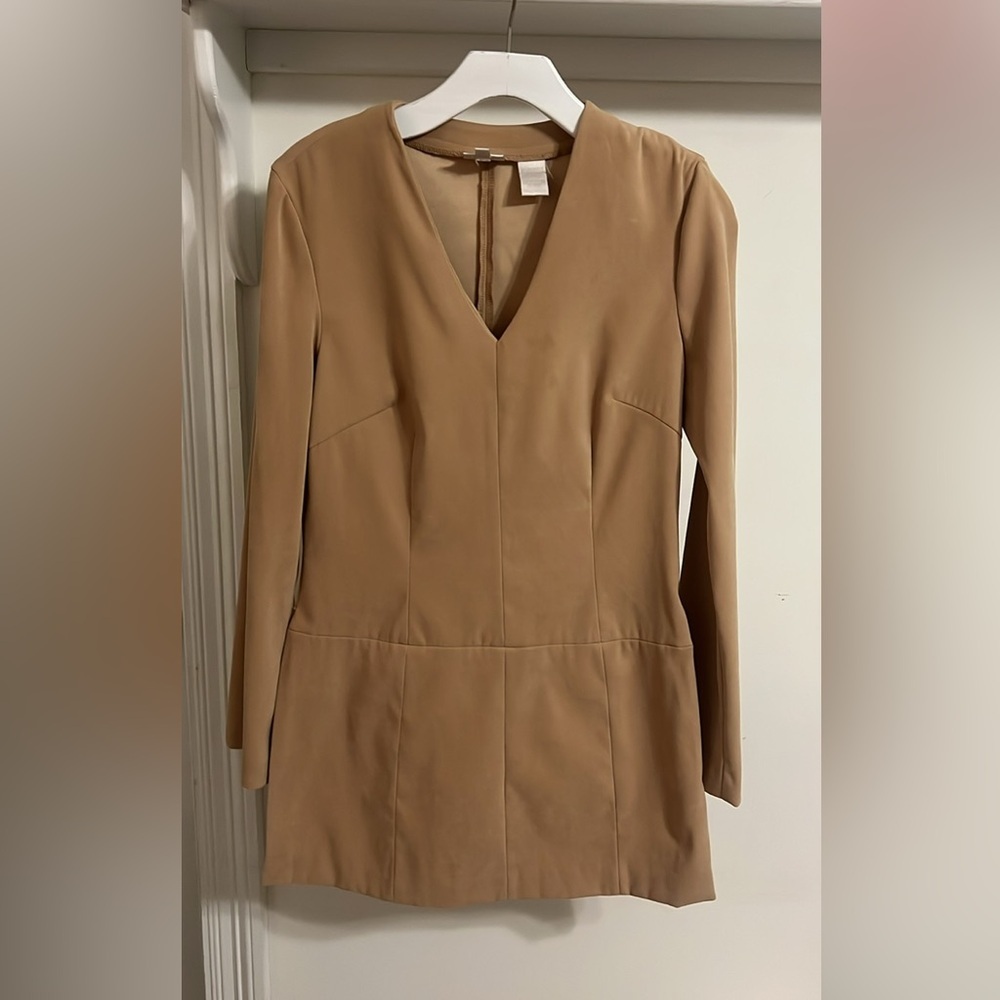 Moda Beige V-Neck Tunic